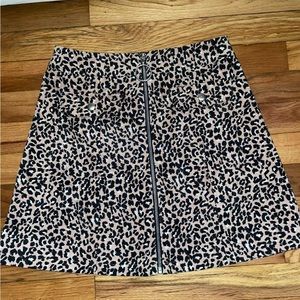 Leopard print skirt, size large